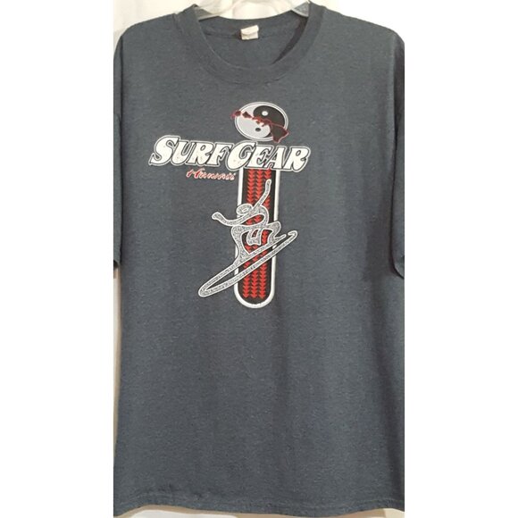 Surf Gear Hawaii Men's Vintage Early 2000 Gray T-shirt USA XL - Picture 8 of 8